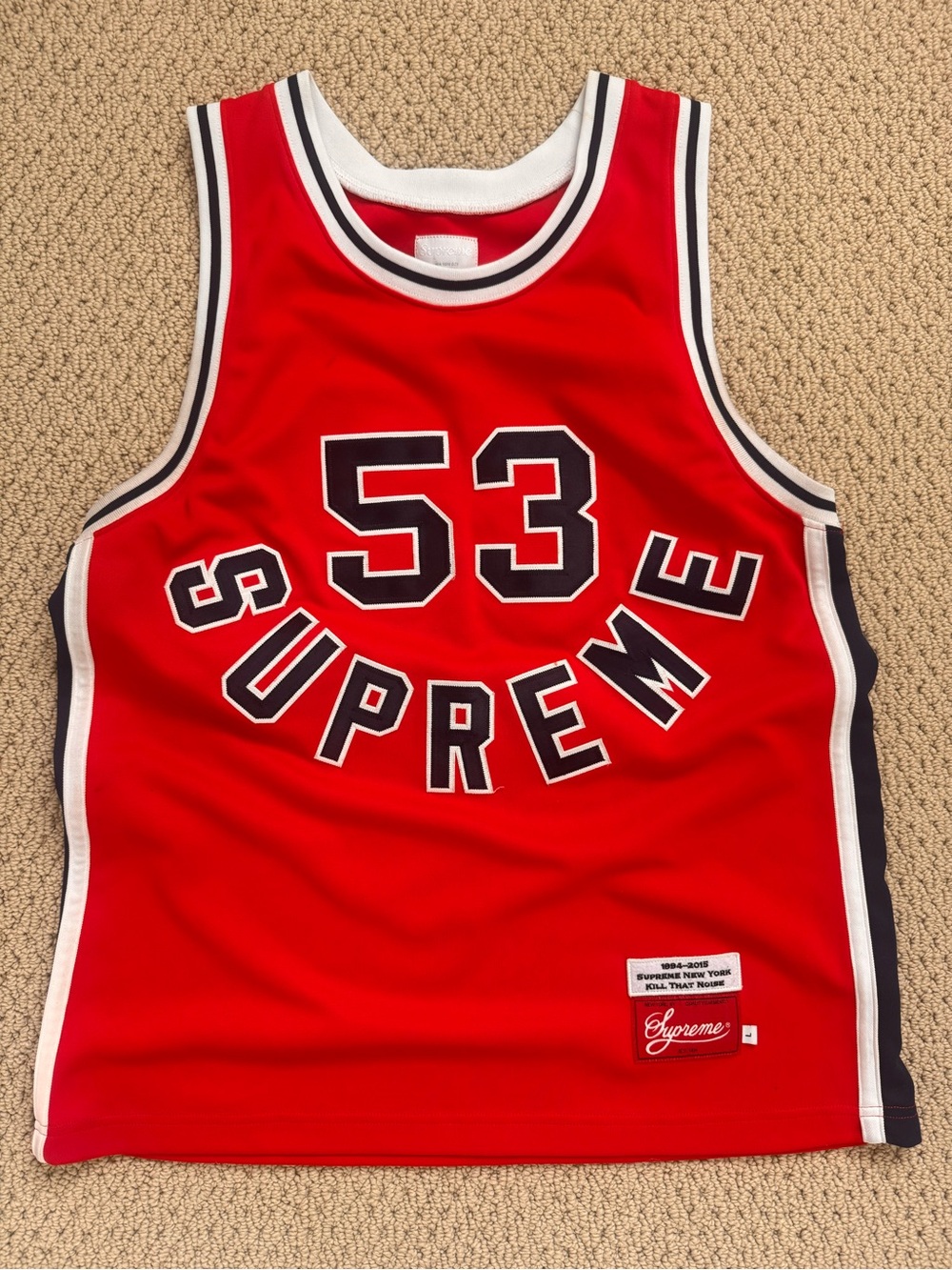 Supreme “Gauchos” Red Basketball Jersey S/S15